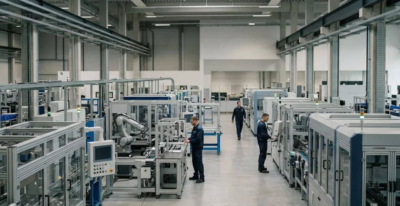 Atelier de production moderne intégrant l'Internet des Objets et les technologies de l'industrie 4.0