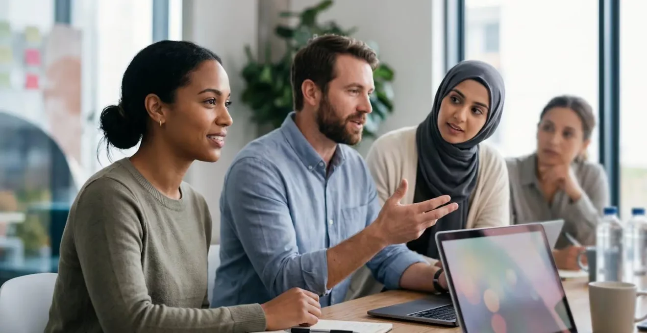 Session de formation collaborative d'utilisateurs sur un nouvel ERP